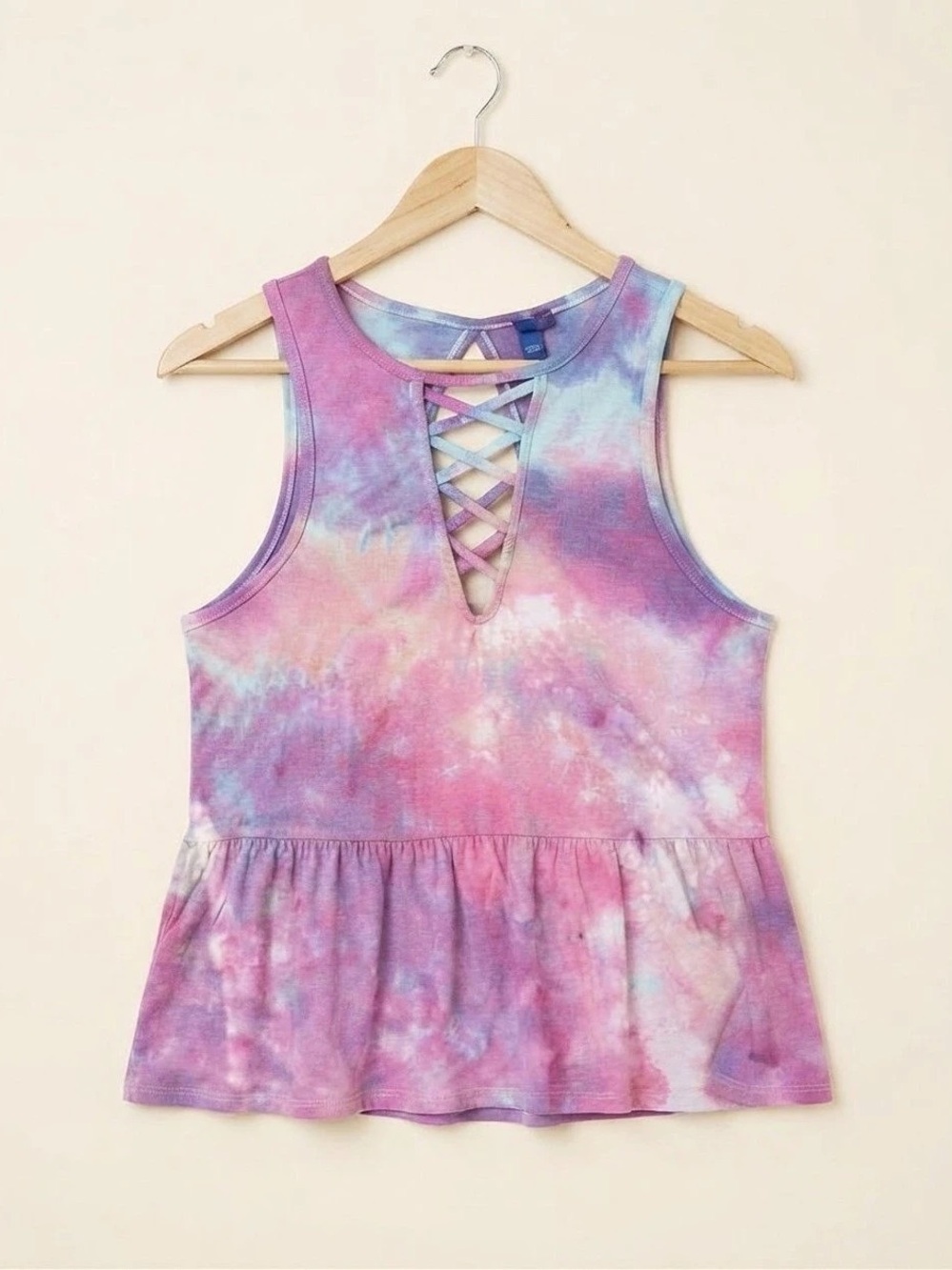 Ice Dyed Sky & Sparrow Tank